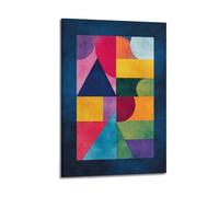 XHBKJA Exquisite Modern Family Canvas Wall Art Picture Print Photo Album-Geometric Art Poster Colorful Shapes Composition for Room 12x18inch(30x45cm)