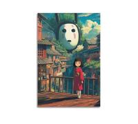 XHBKJA Exquisite Modern Family Canvas Wall Art Picture Print Photo Album-Manga Inspired Anime Poster with Spirited Away Characters 16x24inch(40x60cm)