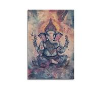 XHBKJA Exquisite Modern Family Canvas Wall Art Picture Print Photo Album-Watercolor Hindu Deity Poster Spiritual Figure with Ornate Details 16x24inch(40x60cm)