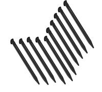 XHBTS 10 Pieces Plastic Replacement Touchscreen Stylus Pen, Compatible with Nintendo New 3DS XL, New 3DS LL (Black)