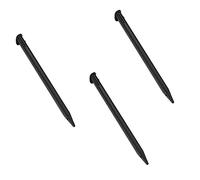 XHBTS 3 Pcs Plastic Replacement Touch Screen Stylus Pen, Compatible with Nintendo New 3DS XL, New 3DS LL (Black)
