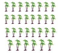 XHBTS 30 Pcs Coconut Palm Model Trees/Cake Topper - Charming Cupcake Topper Scenery Model Scenery Model for Cake Decorations or Building Model Landscape