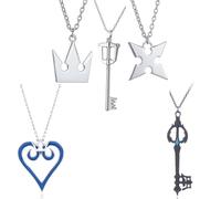 XHBTS 5 Pieces Set Crown & Cross Necklaces Anime Cosplay Figure Pendant for Fans
