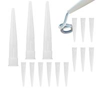 XHBTS 90 Silicone Nozzles Applicator Plastic Caulking Gun Extender Caulk Nozzle Tip Tool for Sausage Caulking Gun, Caulk Nozzles Applicator White