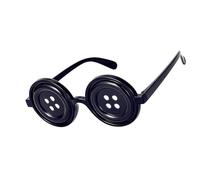 XHBTS Button Eyes Glasses Coraline Halloween Costume Stuff Accesories Cosplay (black B)
