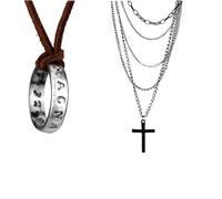 XHBTS Uncharted 4 Drake 20 Stickers and Engraved Ring Pendant Necklace Jewelry Unisex Cosplay Fans Gift