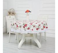XHBYW 137-200cm PVC Hotel Waterproof and Oil Proof Large Round Tablecloth Hotel Plastic Round Table Cloth Wash Free and Scald Proof Table Cloth