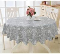 XHBYW 137-200cm PVC Hotel Waterproof and Oil Proof Large Round Tablecloth Hotel Plastic Round Table Cloth Wash Free and Scald Proof Table Cloth