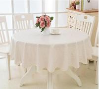 XHBYW 137-200cm PVC Hotel Waterproof and Oil Proof Large Round Tablecloth Hotel Plastic Round Table Cloth Wash Free and Scald Proof Table Cloth