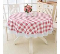 XHBYW 137-200cm PVC Hotel Waterproof and Oil Proof Large Round Tablecloth Hotel Plastic Round Table Cloth Wash Free and Scald Proof Table Cloth