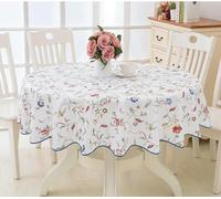 XHBYW 137-200cm PVC Hotel Waterproof and Oil Proof Large Round Tablecloth Hotel Plastic Round Table Cloth Wash Free and Scald Proof Table Cloth
