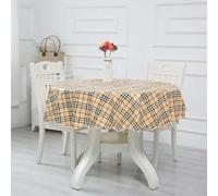 XHBYW 137-200cm PVC Hotel Waterproof and Oil Proof Large Round Tablecloth Hotel Plastic Round Table Cloth Wash Free and Scald Proof Table Cloth