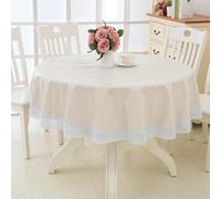 XHBYW 137-200cm PVC Hotel Waterproof and Oil Proof Large Round Tablecloth Hotel Plastic Round Table Cloth Wash Free and Scald Proof Table Cloth