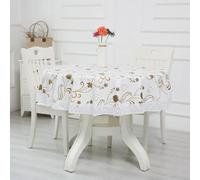 XHBYW 137-200cm PVC Hotel Waterproof and Oil Proof Large Round Tablecloth Hotel Plastic Round Table Cloth Wash Free and Scald Proof Table Cloth