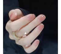 XHBYW One Size 24pcs Diamond Butterfly Glitter False Nails Press On Nails Full Cover False Nails For Women And Girls Daily Decoration