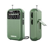 XHDATA D220 Shortwave Radios FM AM Retro Portable Radio Battery Powered Radio (AA), World Receiver with Excellent Reception and Speaker, Suitable for Outdoor, Elderly (Green)