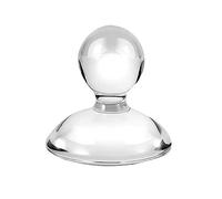 XHDIGI Glass Muller for Making Paint, 7.5 cm Paint Muller with Short Domed Handle Mineral Pigment Grinding Pestle for Watercolor Oil Painting Thangka Tempera