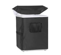 XHDZSW Chest Freezer Cover | Waterproof | Outdoor/Indoor Refrigerator Dust Cover | Oxford Fabric | Black, 102x64x89cm