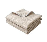 XHDZSW Cooling Blanket for Night Sweats, Breathable Double-sided Cooling Blanket, Quilted Cool Summer Blanket Anti Allergenic Nap Blanket Bed Quilt (Khaki,100x150cm)