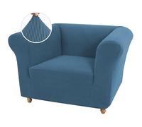 XHDZSW Stretch Sofa Cover for Chesterfield Sofa Covers, 1/2/3 Seater Couch, Universal Sofa Covers Jacquard Spandex Pet Dog Furniture Protector (Blue,Chair)