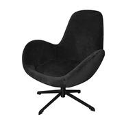 XHDZSW Swivel Armchair Slipcover, Curved Mid Back Lounge Chair Protector Cover, Vanity Chair Cover, Swivel Eggshell Armchair Cover, for Living Room Bedroom Home Office (Black)