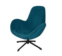XHDZSW Swivel Armchair Slipcover, Curved Mid Back Lounge Chair Protector Cover, Vanity Chair Cover, Swivel Eggshell Armchair Cover, for Living Room Bedroom Home Office (Dark Blue)