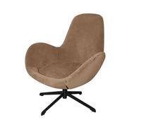 XHDZSW Swivel Armchair Slipcover, Curved Mid Back Lounge Chair Protector, Vanity Chair Cover, Swivel Eggshell Armchair Cover, for Living Room, Bedroom, Home Office (Camel)