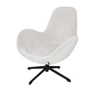 XHDZSW Swivel Armchair Slipcover, Curved Mid Back Lounge Chair Protector, Vanity Chair Cover, Swivel Eggshell Armchair Cover, for Living Room, Bedroom, Home Office (White)