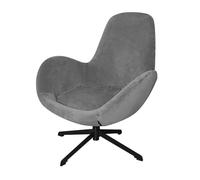 XHDZSW Swivel Armchair Slipcover, Curved Mid Back Lounge Chair Protector, Vanity Chair Cover, Swivel Eggshell Armchair Cover, for Living Room, Bedroom, Home Office (Grey)