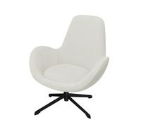 XHDZSW Swivel Armchair Slipcover for MidBack Office Chair with Side Curved Mid Back Lounge Chair Protector Cover, Vanity Chair Cover, Swivel Eggshell Armchair Cover (White)