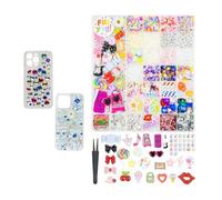 Xheanxu 2250PCS Junk Phone Case Charm Making Kit, Bracelet Necklace Nail Art Charms For Women Girls, Rhinestone Crafting Resin Accessories For DIY Bag Charms, Pendants, Keychains, Guitar, Gift Decor