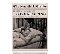 Xheanxu Aesthetic Wall Poster, Canvas Wall Art, Posters for Bedroom, Living Room, or Office, New York Trends, Retro Newspapaer Wall Art for Girls’ Bedroom, Modern Wall Decor 11.81×15.74 inch Unframed