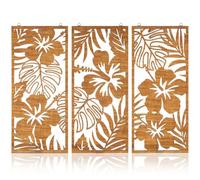 Xheanxu Decor Boho Abstract Wall Art Set of 3, Framed Wall Art, Botanical Boho Wall Decor for Bedroom, Canvas Wall Art, Minimalist Wall Decor Pictures for Living Room Bedroom Bathroom Office (B)