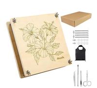 Xheanxu Large Flower Press for Adults Kids, Craft Kits for Adults UK, Creative DIY Flower Pressing Kit, 10 Layers DIY Wooden Flowers Pressing Kits, Arts and Crafts for Adult, Flowers Gifts for Women