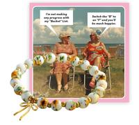 Xheanyu Beaded Bracelets Friendship Gifts For Women, Bead Healing Bracelet Bestie Teen Girls With Encourage Quote Card, Sunflower Pattern Womens Jewelry Thank You Gifts For Yoga Relax Travel