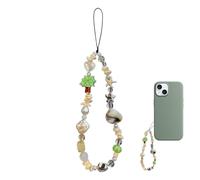 Xheanyu Beaded Camera Wrist Strap, Phone Strap, Pearl and Seashell Charm, Handmade Mobile Phone Chain, Acrylic Charm Beaded Camera Chain for Bag Keychain