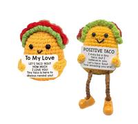 Xheemzce Crochet Taco, Amigurumi Turtle, Cute Animal Gift, Stocking Stuffer Idea, Christmas Crochet Gift, Handmade Couple Present