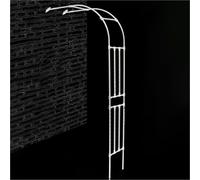 XHEILZOP Heavy Duty Half Garden Arch for Wall, PE Coated Steel Metal Trellis for Climbing Plants, Roses, Clematis, Wall-Mounted Half Side Arbour for Patio & Backyard, Multiple Sizes(White,150x240)