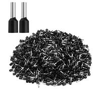 XHF 500 PCS AWG 12 Ferrule Crimper Plier Insulated Crimp Pin Terminal Cord End Terminals, Wire Ferrules Terminals, Wire Connector, Insulated Cord Pin End Terminal 4mm² Black