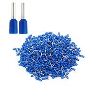 XHF 500 PCS AWG 12 Ferrule Crimper Plier Insulated Crimp Pin Terminal Cord End Terminals, Wire Ferrules Terminals, Wire Connector, Insulated Cord Pin End Terminal 4mm² Blue