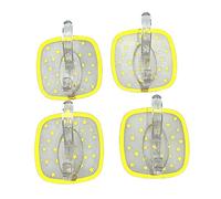 XHHYQ 6/12Pcs 5.7 * 5.7CM Star Waterproof Adhesive Hooks Extra Strong Sticky Hooks for Bathroom Organization, Kitchen Storage,Home Organization