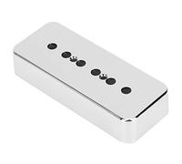 XHIKOWAT 2Pcs Pickup Cover Silver Chrome Plating ABS Musical Instrument Accessories for P90 Soapbar
