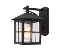 XHJL Outdoor Lantern Wall Light Aluminum Vintage Wall Lamp IP55 Waterproof Frosted Glass Led Wall Sconce Porch Lighting for Front Door, Backyard, Garage,Villa, Balcony