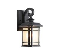 XHJL Outdoor Wall Light Max 100W E27 Aluminum outside House Lights IP65 Waterproof Exterior Wall Lamps Glass External Porch Lighting For Garden,Patio,Balcony,Carriage,Villa