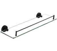 XHKJGS Bathroom Shower Caddy Towel Rack Wall Mounted Glass Shelf Organizer with Mirror Front Wall Hanging Corner Hardware for Bathroom Storage.