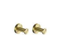 XHKJGS Gold Brass Bathroom Accessories Set with Towel Bar Toilet Paper Holder and Robe Hook Wall Mounted Knurling Design 2 Piece Set