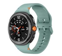 xhKJO Flip Clasp Wrist Strap for Galaxy Watch 8 40mm 46mm Wristband,Silicone WatchBand WristStrap,Replacement Bands WatchBands Bracelet for Galaxy Watch 8 Classic 46mm Accessories (green 1, S)