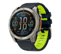 xhKJO Replacement Band for Garmin Quatix 8 51mm Wristband, Silicone WatchBand Wrist Strap, Replacement Bands Bracelet Wrist Strap for Garmin Tactix 8 amoled 51mm /Tactix 8 Solar 51 mm (black lemon)