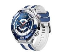 xhKJO Replacement Bands for Huawei Watch Ultimate 2 Wristband, Silicone Straps Wrist Strap WatchBand, Replacement Bands Bracelet Wrist Strap for Huawei Watch Ultimate 2 Accessories (white blue)