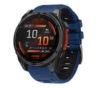 xhKJO Replacement Straps Compatible for Suunto Run Watchband, Silicone Wrist Strap, Replacement Bracelet Wristband Wrist Strap for Suunto Race/Race S/Ocean / 9 Peak/ 9 Peak Pro (blue black)